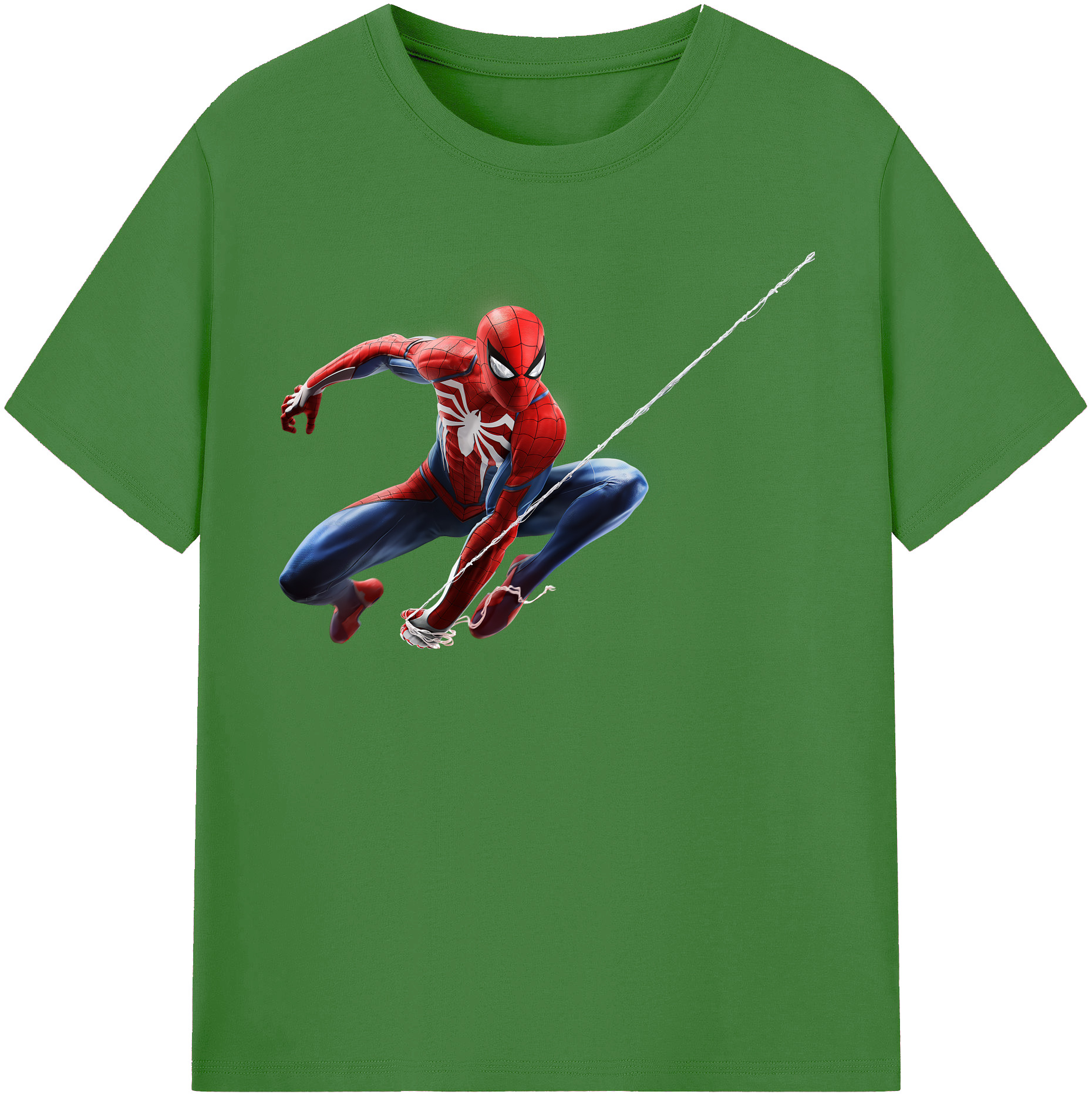 （画像用） Spider Man スパイダーマン レディースカジュアルプリントTシャツ（綿100％）